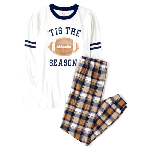 The Children's Place Baby Family Matching, Football Pajama Sets, Cotton