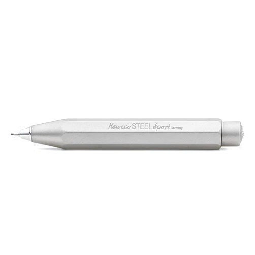 Kaweco STEEL Sport Mechanical Pencil 0.7mm HB I Stainless Steel Lead Pencil in Classic Design I Mechanical Lead Pencil 10.5 cm