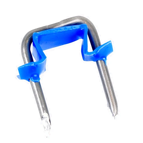 Gardner Bender MSI-950B Polyethylene Insulated Metal Staple, 1/2 in.,14/2 & 12/2 (NM) Cable, Blue