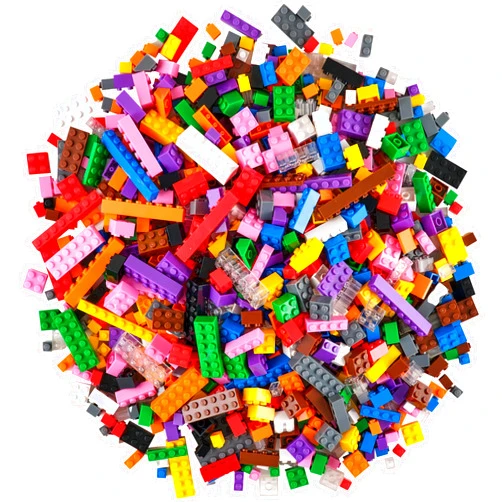 Strictly Briks Toy Building Block, Classic Bricks Building Starter Kit for Kids, 100% Compatible with All Major Brick Brands, Multicolor, 672 Pieces
