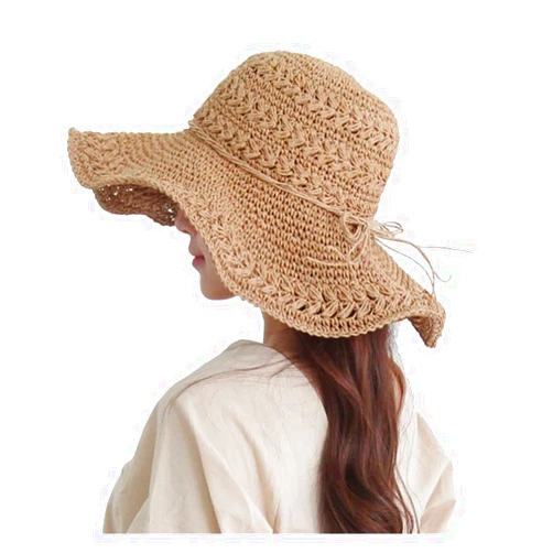Generic Ladies hat Spring Straw hat Retro touraat Women Summer Luffy Helen kaminski hat Pink Straw hat Beach Woman Raffia Hats (kaqi)