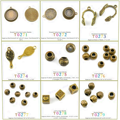 LOTING CHARMS 80 PCS Jewelry Making Charms Findings T0275 Peace Loose Beads Jewellery Bronze Charme Supply Supplies Crafting Bracelet Wholesale Craft Alloys Lots Bulk Necklace Antique Retro DIY