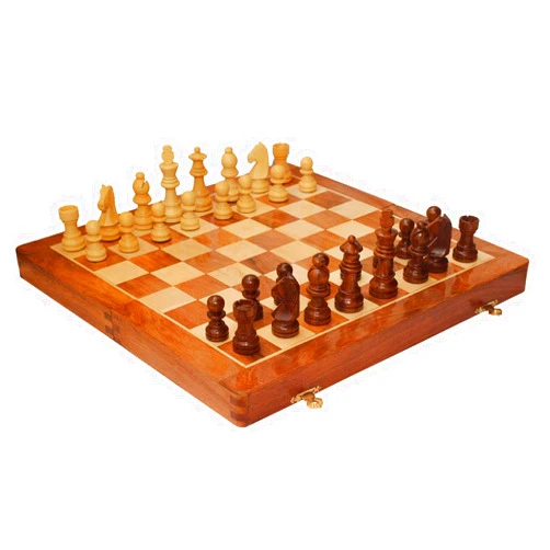 CRAFKART 10.5 Inch Magnetic Travel Chess Set with Chessmen Storage | Folding Chess Board with Extra Queen | Lightweight Educational Toys | Beginner Chess Set for Kids and Adults | Best Gift for Chess Lover