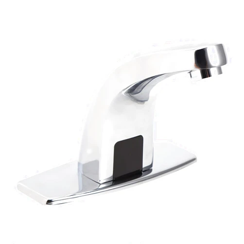 Natudeco Sensor Faucet Sensor Water Faucet Basin Silver Zinc Alloy Bathroom Automatic Touchless Faucet Motion Sensor Bathroom Basin Faucet Water Tap