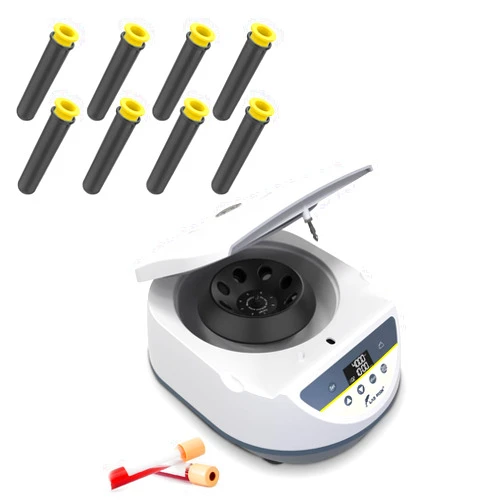 LAB FISH LABFISH Lab Benchtop Centrifuge Machine 2ml/5ml/10ml/15ml Capacity Test Tubes 500-5000r/min Max 3074xg RCF Timer Range,110V