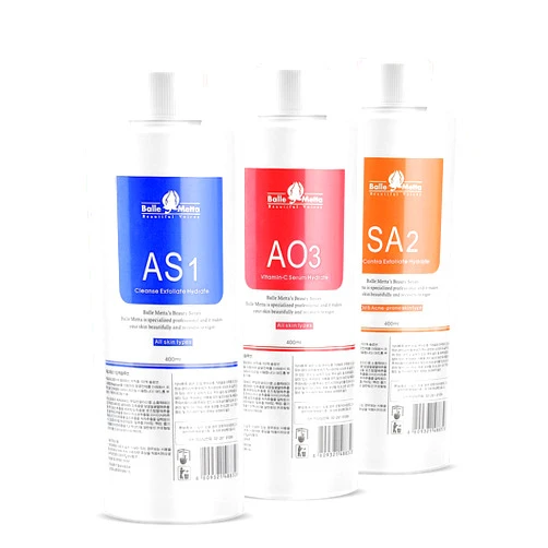 ADrivWell Aqua Peeling Solution AS1 SA2 AO3 facial Serum Cleaning Liquid 400ml Moisturizing Skin Care for facial machine solution