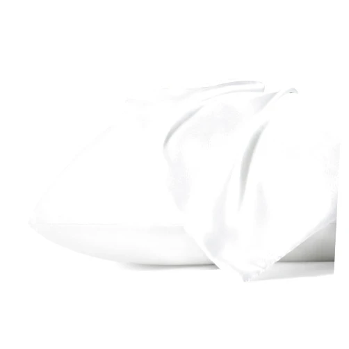 Bedsure Satin Pillowcase for Hair - White Satin Pillow Cases Standard Size with Zipper 2 Pack, Similar to Silk Pillow Cases for Skin, Silky & Soft Pillow Covers, Gifts for Her or Him, 20x26 Inches