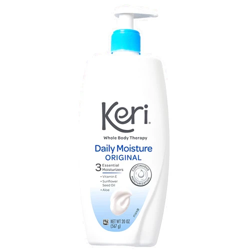 Keri Whole Body Therapy Original, Continuous Moisturization, 3 Essential Moisturizers (Vitamin E, Aloe and Sunflower Seed Oil), 20 Oz