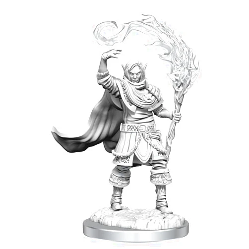 Dungeons & Dragons D&D: Nolzur's Marvelous Unpainted Minis: Elf Cleric Male WZK 90404