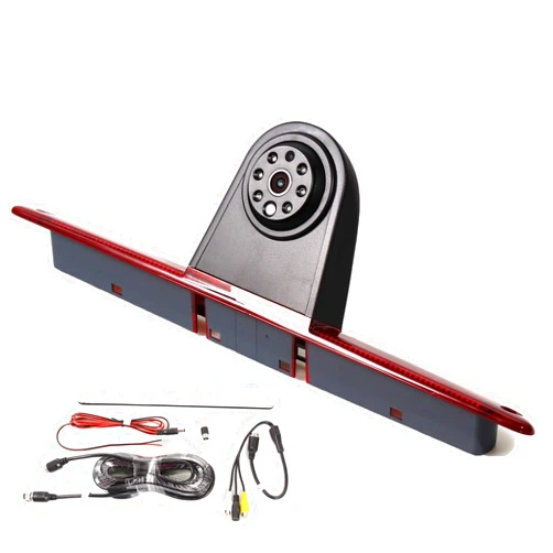 RED WOLF 3rd Brake Light Backup Camera Roof Mount Fit for 2007-2018 Mercedes-Benz Sprinter Dodge Sprinter VW Crafter Vans Transporter Rear View Reverse Parking Camera 6 IR Night Vision Light
