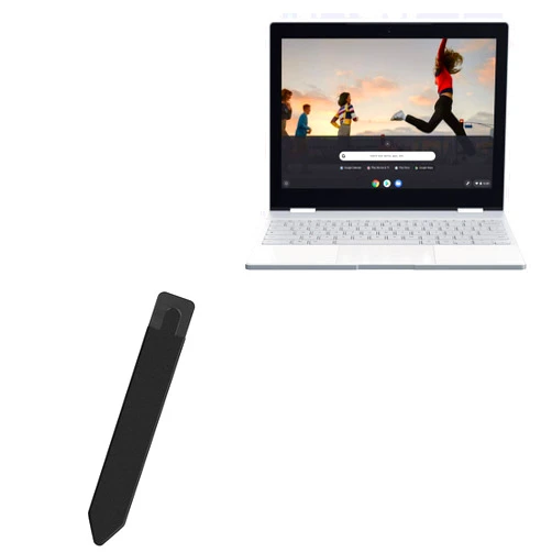 BoxWave Stylus Pouch Compatible with Google Pixelbook (Stylus Pouch Stylus PortaPouch, Stylus Holder Carrier Portable Self-Adhesive for Google Pixelbook - Jet Black