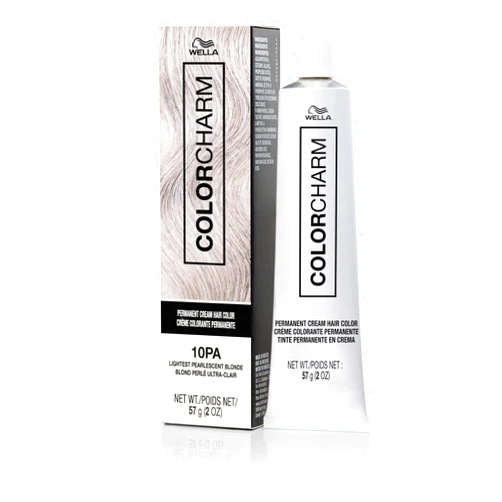 Color Charm COLORCHARM Permanent Cream Hair Color, 10PA Lightest Pearlescent Blonde, 2 oz.