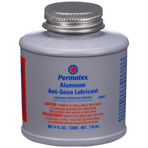 Permatex 80071 Anti-Seize Lubricant with Brush Top Bottle, 4 oz.