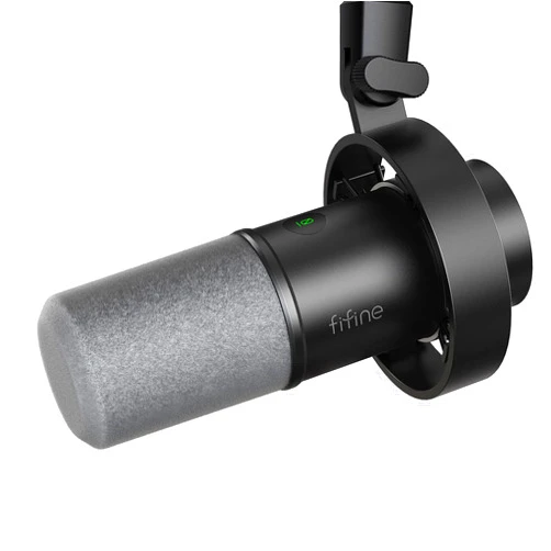 FIFINE Dynamic Microphone, XLR/USB Podcast Recording PC Microphone for Vocal Voice-Over Streaming, Studio Metal Mic with Mute, Headphone Jack, Monitoring Volume Control, Windscreen-Amplitank K688