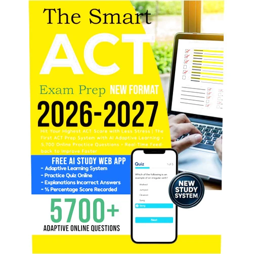 By Simon Evans (Author), examphorIA publishing (Author) Format: Kindle Edition The Smart ACT Prep Book: Hit Your Highest ACT Score with Less Stress | The First ACT Prep System with AI Adaptive Learning + 5,700 Online Practice Questions + Real-Time Feedback to Improve Faster