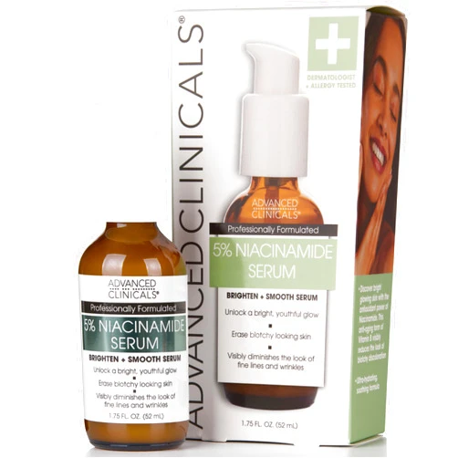 Advanced Clinicals Niacinamide Serum - 5% Niacinamide Serum For Face W/Hyaluronic Acid Serum, Ferulic Acid, Aloe Vera, Fruit Extracts - Dark Spot & Age Spot Remover - Skin Serum for Face 1.75 Fl Oz
