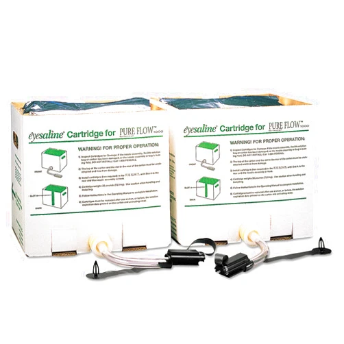 Honeywell 2 Piece Saline Cartridge Set, for Fendall Pure Flow 1000 Emergency Eyewash Station