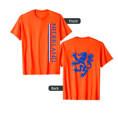 Oranje Voetbal Apparel Holland Netherlands Dutch Gifts Tricolour Flag of Nederland T-Shirt