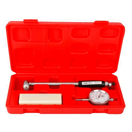 Hilitand Dial Bore Gauge Set Range 50-160mm 1.96-6.3 Inch Diameter Indicator Measuring Engine Cylinder Tool Kit with Case