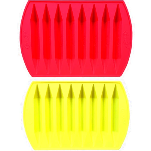 My Fruit Shack CraCycle Original Crayon Recycling Mold, Double Tipped, 100% Pure Silicone, Oven Safe, Durable and Reusable (2 Pack)