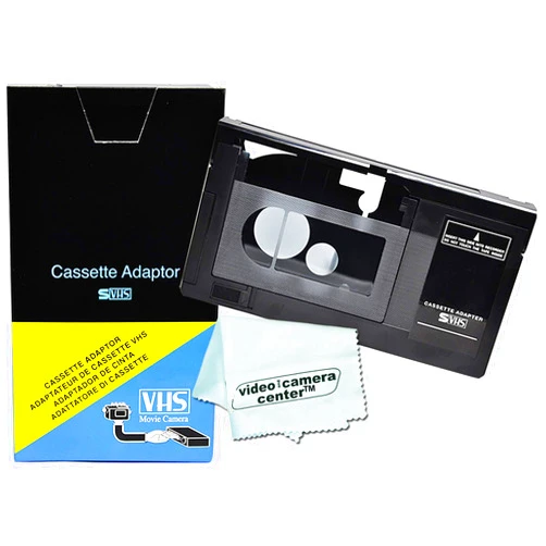 MAG Motorized VHS-C Cassette Adapter for JVC C-P7U CP6BKU C-P6U,Panasonic PV-P1,RCA VCA115 + 1 MNS Micro-Fiber Cloth