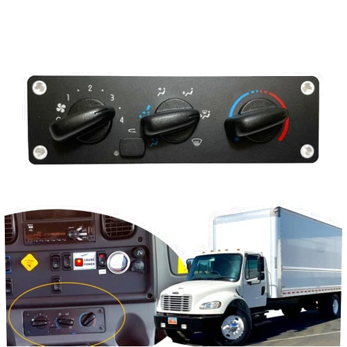 OEM Replacement Auto Parts 599-008 A2257054003 Freightliner AC Heater Climate Control Panel for 2002-2024 M2 M2 100, M2 106, M2 112, S2G,114SD,108SD Temperature HVAC Control Module 57746754K A2257054001 A2257054004 A2257054005
