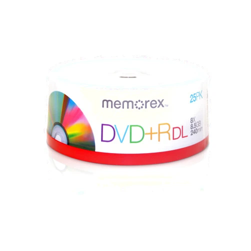 Memorex 8.5GB 8X Double Layer DVD+R 25pk Spindle