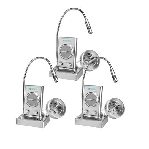 Retekess TW102 Window Intercom,Intercom System,8M Microphone,Connect Wireless Mic,Speaker for School,Hospital,Express(3 Pack)