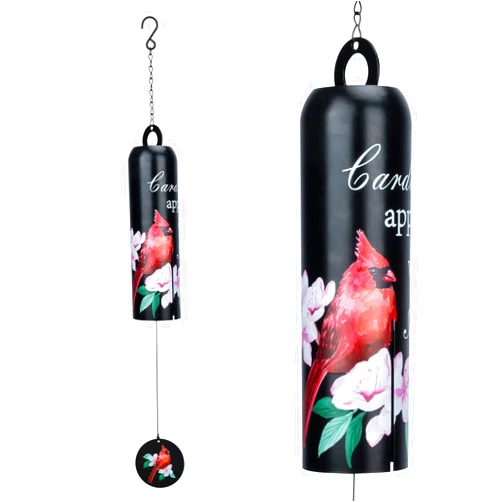 Taman Cardinal Wind Chime - Metal Wind Bell Deep Tone Serenity Mobile Memorial Sympathy Gift for Home, Outdoor, Yard, Patio,Garden Decor，28