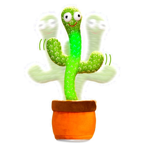 Ailevant Electric Dancing Cactus Toy for Baby, The Singing Cactus Toys for Kids, Mimicking Repeating Parrot Talking Cactus Toy That Can Sing and Dance