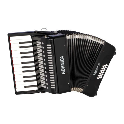 Hohner 44 Key Student XII Piano Accordion (Black)