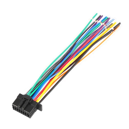 X AUTOHAUX Car Stereo CD Player Wiring Harness Wire Radio Adapter Install Plug 15 Pins for Kenwood
