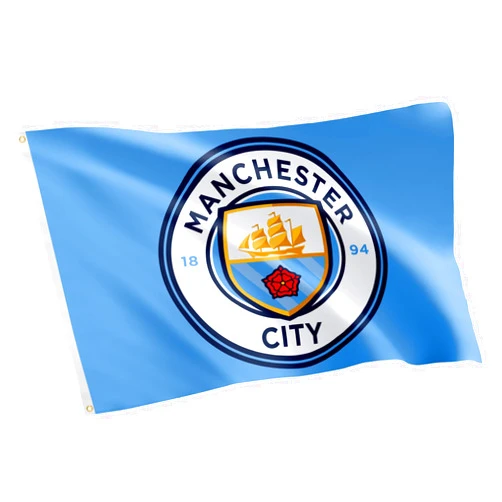Desert Cactus Manchester City Flag Man City Cityzens MCFC Football Soccer Indoor Outdoor 3x5 feet Banner (Flag 1)