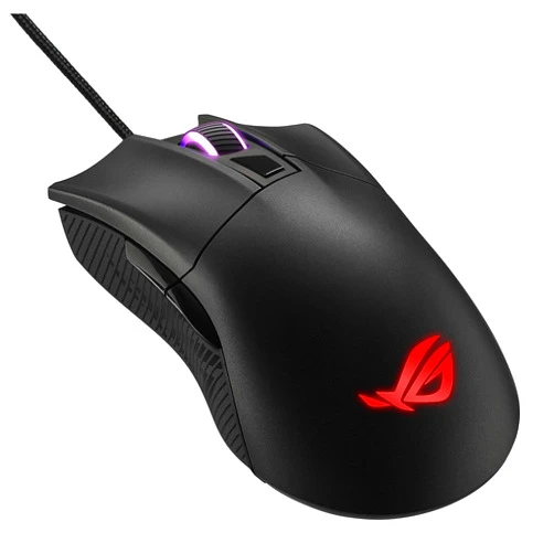 ASUS Optical Gaming Mouse - ROG Gladius II Core | Ergonomic Right-hand Grip | Lightweight PC Gaming Mouse | 6200 DPI Optical Sensor | Omron Switches | 6 Buttons | Aura Sync RGB Lighting