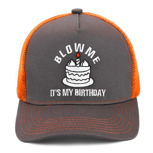 HSSQMH Funny Trucker Hat Embroidery Adjustable Snap Closure Gag Gifts for Men Women Colorful Humor Party Hats