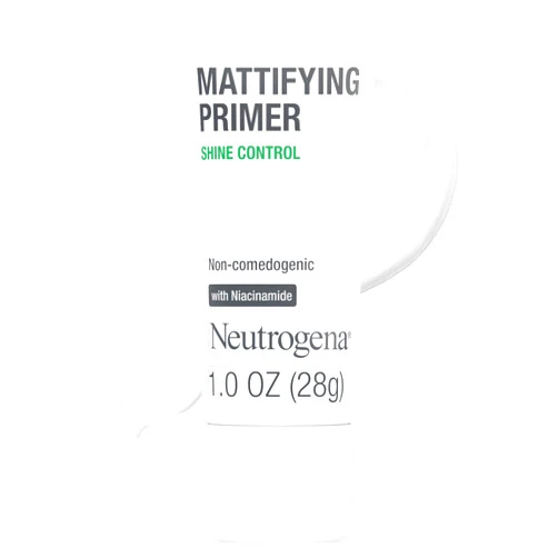 Neutrogena Mattifying Primer with Shine Control, Lightweight Pore Blurring Face Primer Blurs the Look of Pores & Helps Reduce Shine, Matte Primer with Niacinamide, 1 oz