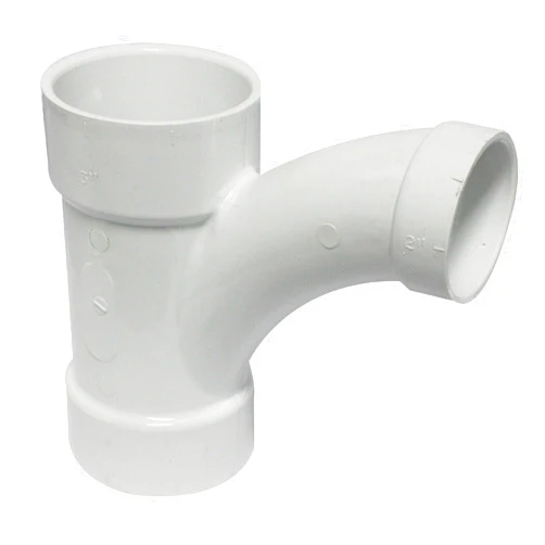 Canplas 194327 PVC DWV Long Turn TY, 3 x 3 x 2-Inch, White