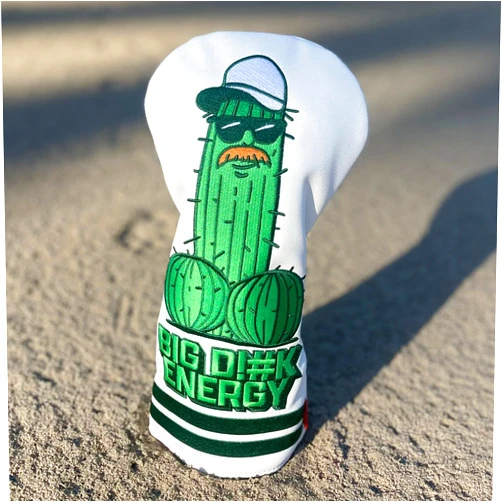 MADSON GOLF Funny Golf Club Covers Big Dick D!#K Energy Driver Headcover with Madson Golf Cart Magnet for securing Head Covers, Golf Accessories for Men, Golfer Golf Gifts for Men