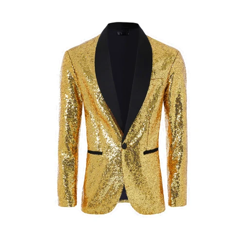 Coucoland Sequin Blazer Men-Tuxedo Jacket Sequin Suit Men Sport Coats