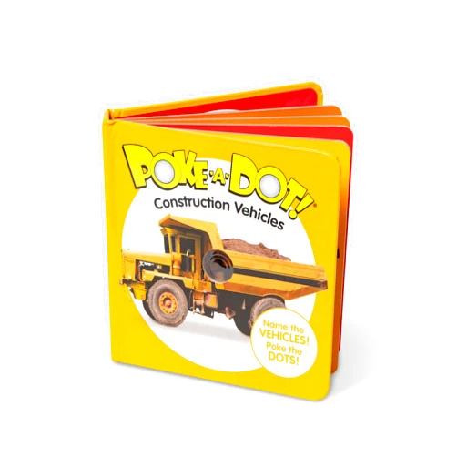 Melissa & Doug 41533 Poke-a-Dot Construction Vehicles | Activity Books | 3+ | Gift for Boy or Girl