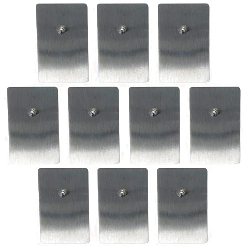 Urjumpea 10 Pcs Picture Hangers Universal Frame Hanging Hooks Self Adhesive Stainless Steel Removable Picture Hanging Nails Poster Hooks Sticky Picture Hanging Hardware for Home Office