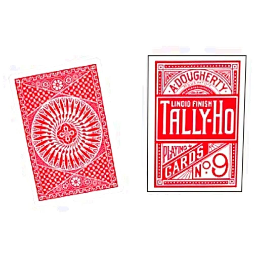 US Playing Cards Tally-Ho Playing Cards - Circle Back - RED