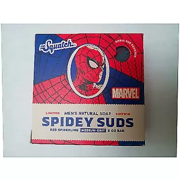 Dr. Squatch Limited Edition All Natural Bar Soap for Men with Medium Grit, Spidey Suds