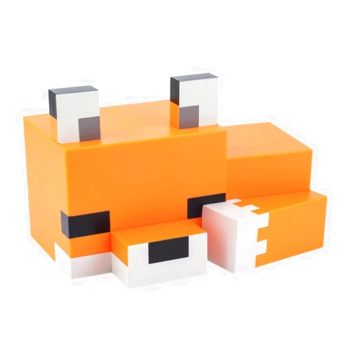 Paladone Minecraft Cute Fox Night Light, Soft Orange Glow, Officially Licensed Minecraft Decor and Desk Lamp for Gaming Room or Kids and Tween Bedroom