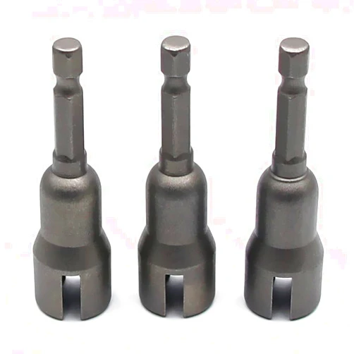 YOUSEMOT 3PCS Power Wing Nut Driver, 1/4 Inch Hex Shank Slot Wing Nut Drill Bit Socket Wrenches Tool for Panel Nuts Screws Eye Q-Hanger C Hook Bolt