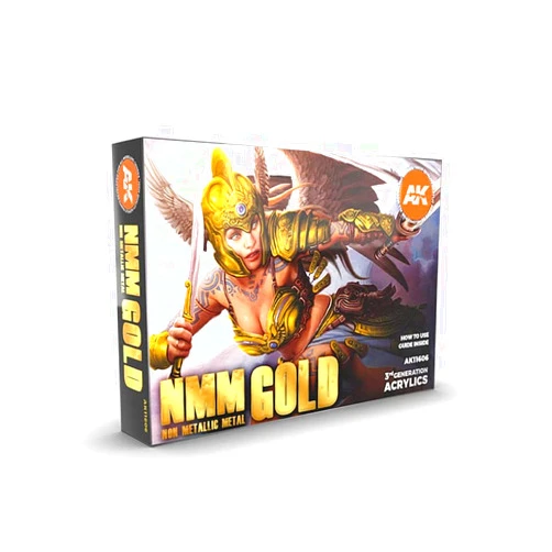 AK Interactive AK-Interactive NMM (Non Metallic Metal): Gold Set 11606 - Model Building Paints and Tools # 11606-1