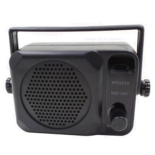 KENMAX 3.5mm Jack Adjustable Volume Communication Ham Mini External Speaker for Motorola Kenwood Yaesu Midland Icom HYT Mobile Transceiver CB Radio