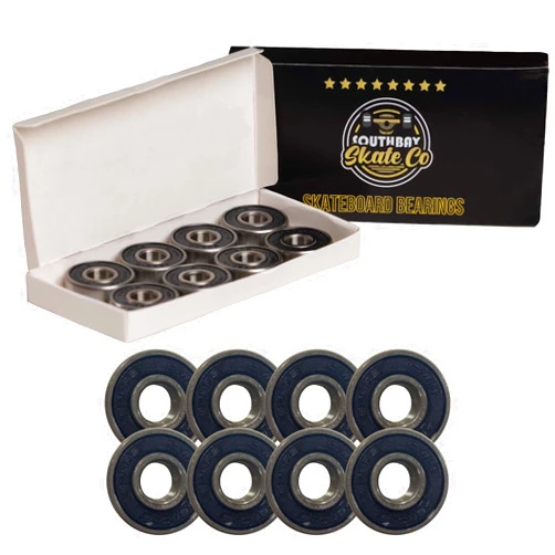 South Bay Skate Co™ - Premium Skateboard Bearings - Performance Focused ABEC 7 & ABEC 9 Chromium Steel Skate Board Bearings for Skateboards