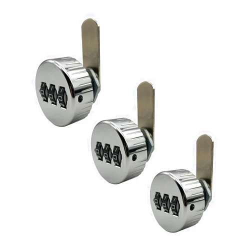 Puyueo 3 Packs Puyueo Combination Cam Lock for Drawer Cabinet Password Lock for Mailbox Code Cam Lock (5/8