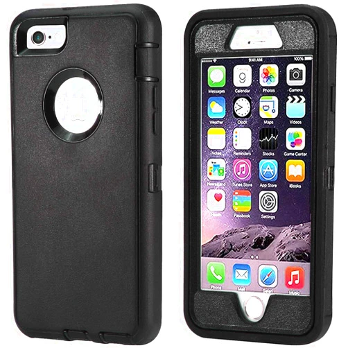 Annymall Case Compatible for iPhone 8 & iPhone 7, Heavy Duty [with Kickstand] [Built-in Screen Protector] Tough 4 in1 Rugged Shorkproof Cover for Apple iPhone 7 / iPhone 8